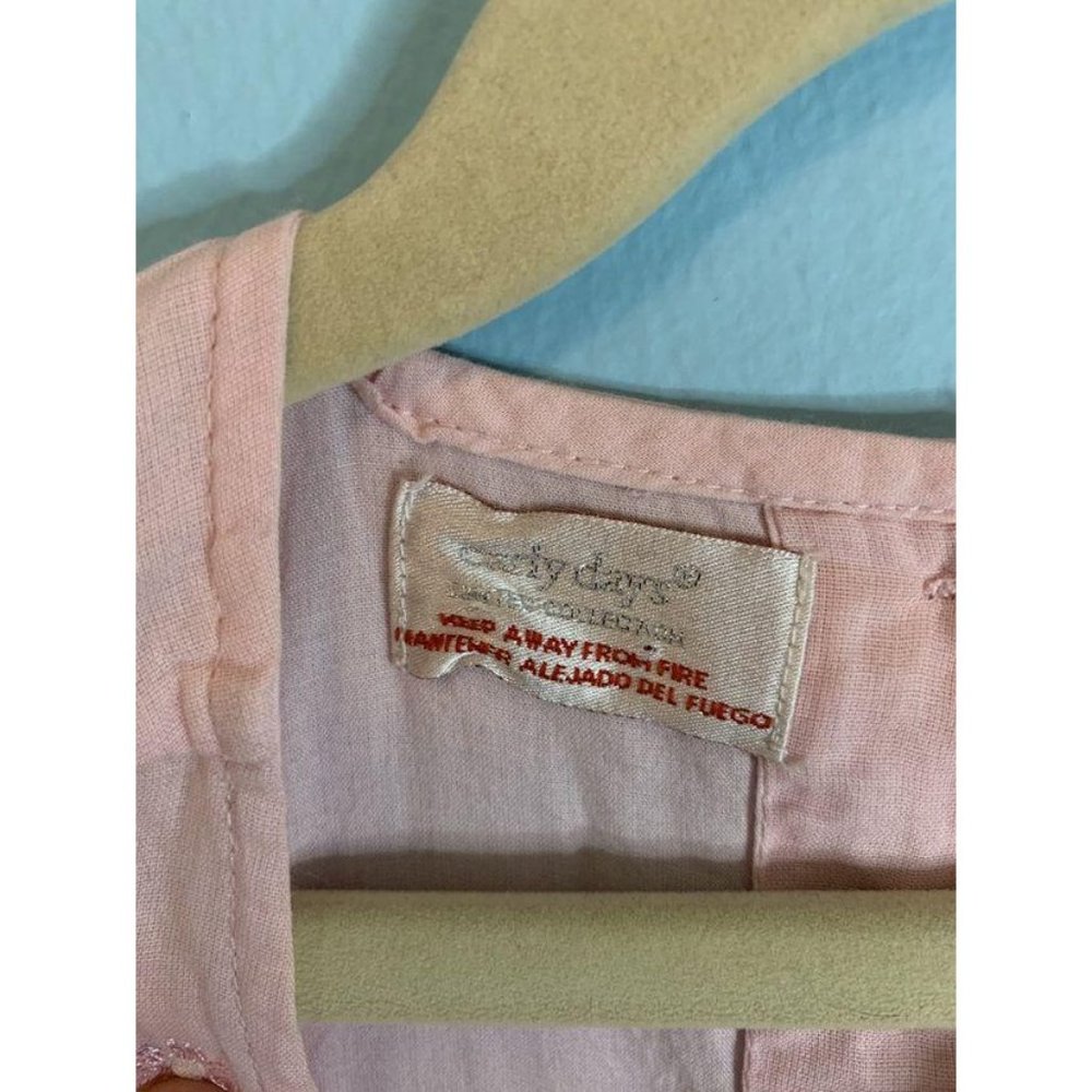 EARLY DAYS Girls Embroidered Dress 12-18 months Pink Scalloped Hem Toddler Girl - Picture 7 of 7
